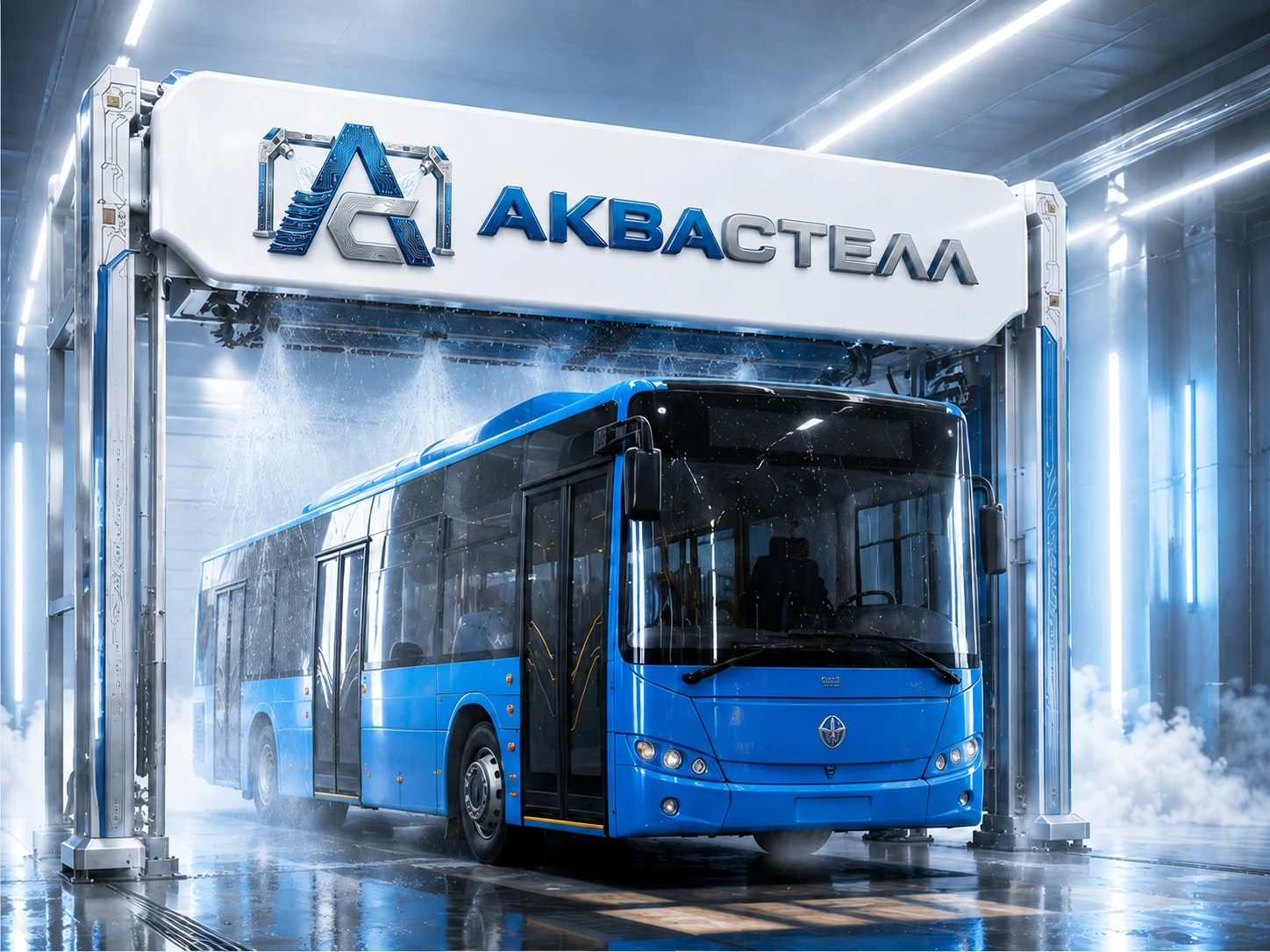 Портальная мойка для грузовых автомобилей и автобусов